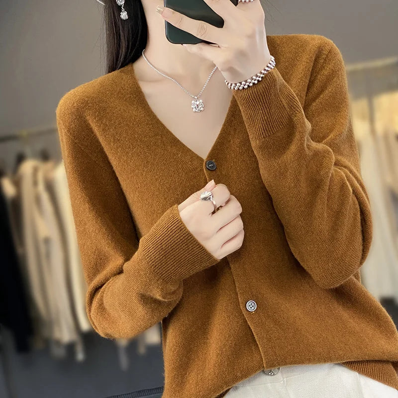 Wool V-neck Sweater