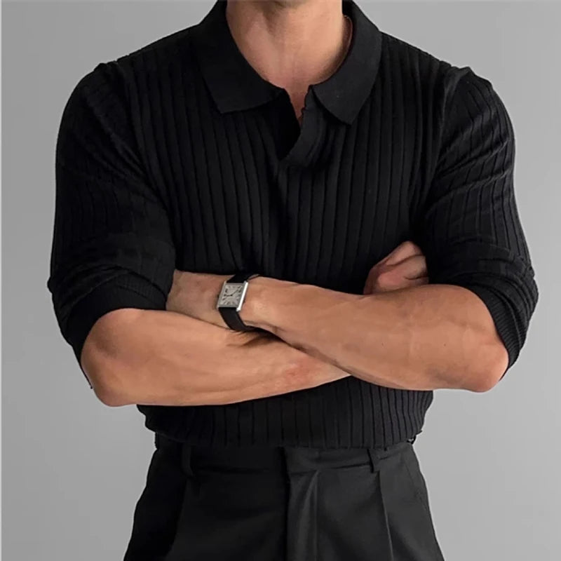 Long-Sleeve Polo