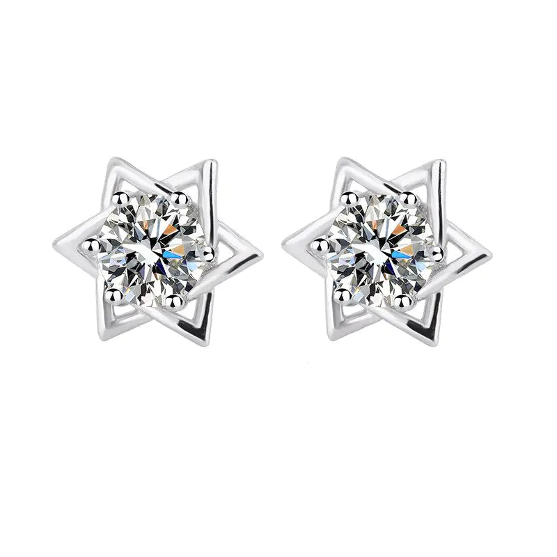 Zircon Star Earrings