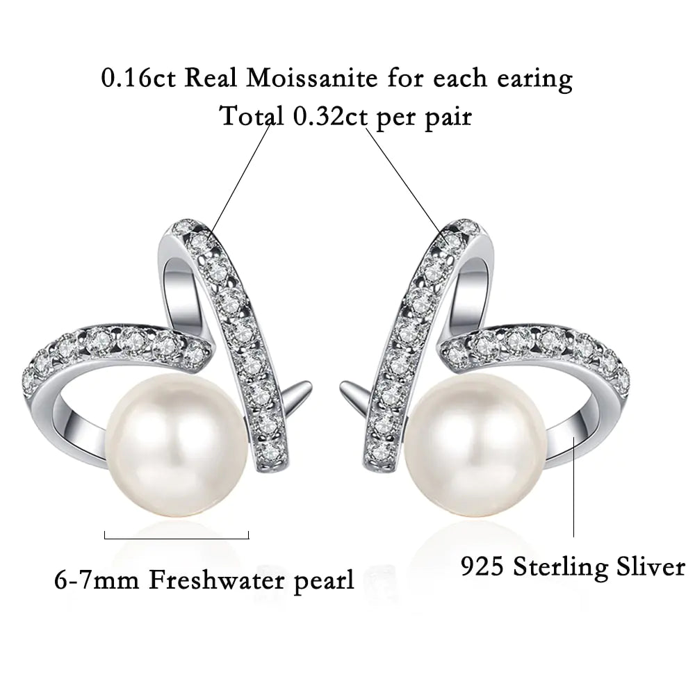 Freshwater Pearl Silver Earrings