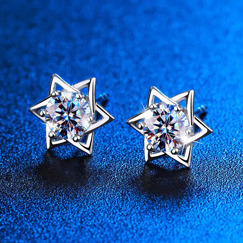 Zircon Star Earrings