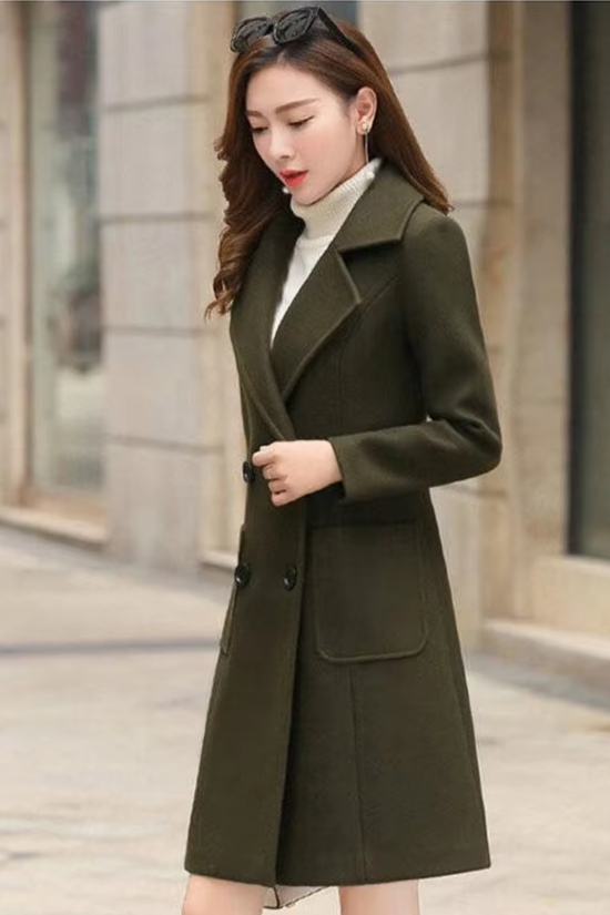 Slim Elegant Woolen Coat