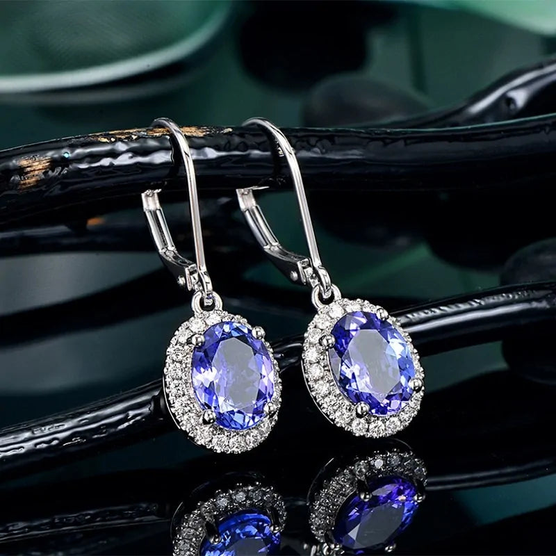 Blue Luxurious Earrings