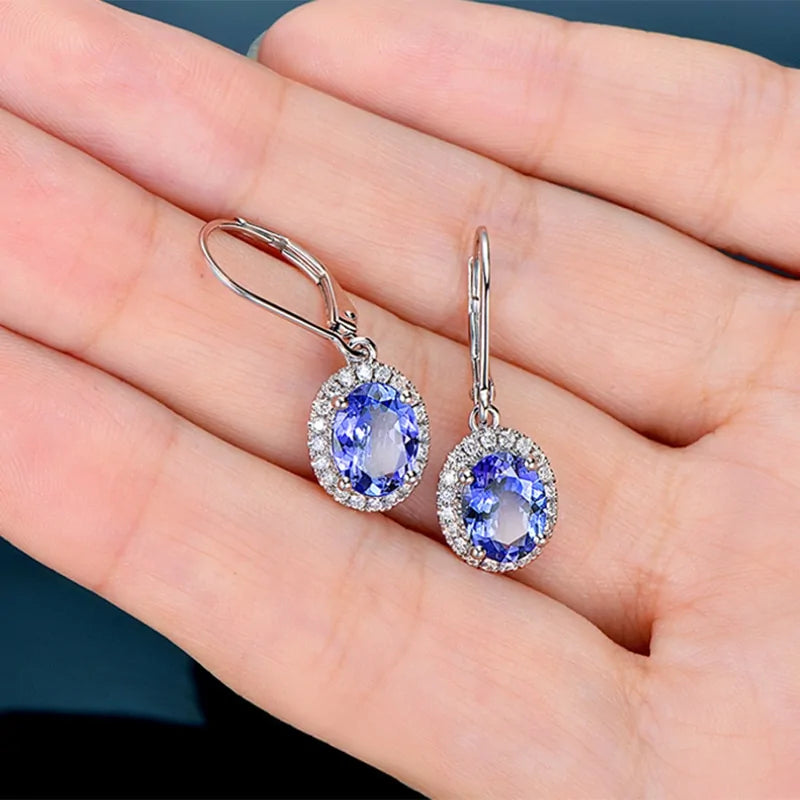 Blue Luxurious Earrings