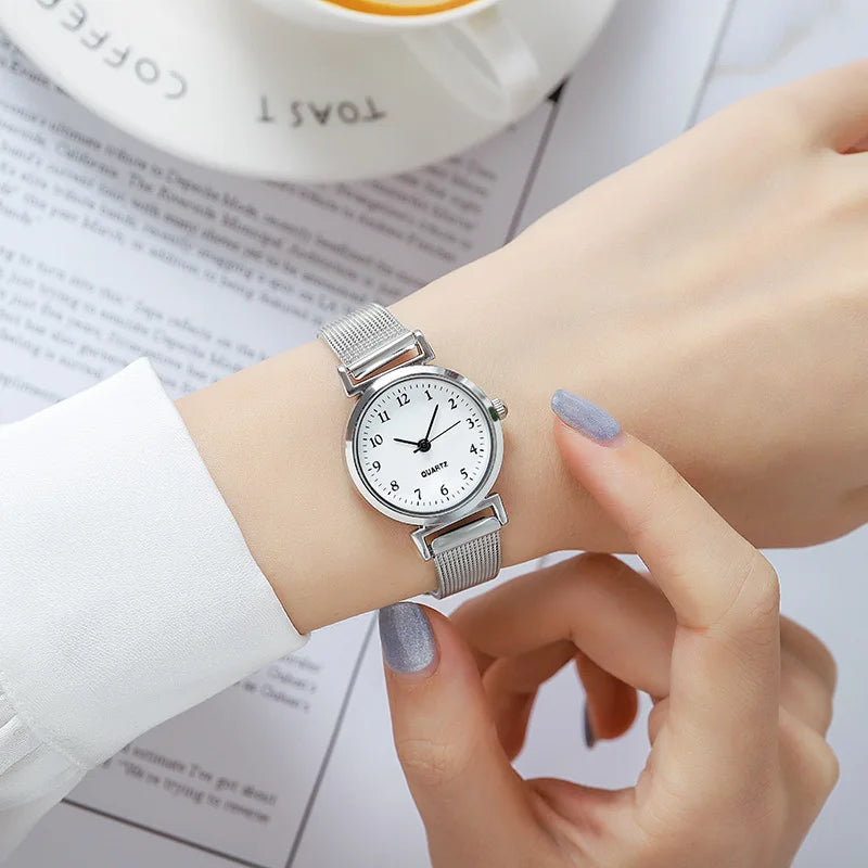 Small Silver Watch for Women