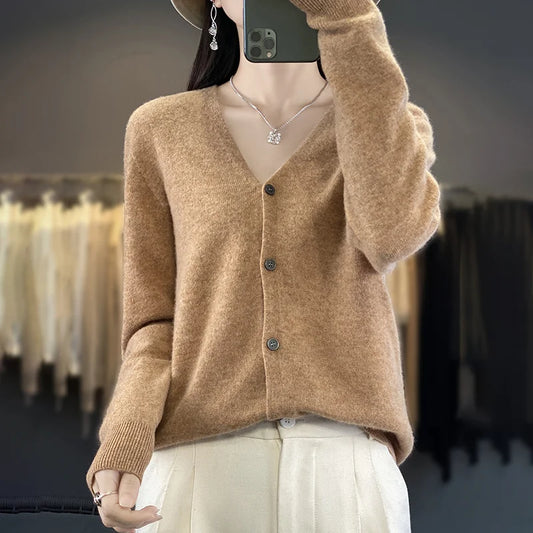 Wool V-neck Sweater