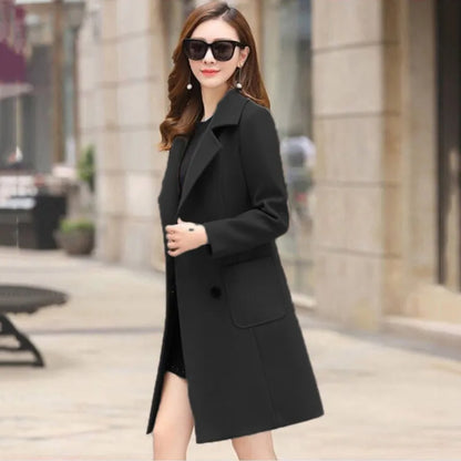 Slim Elegant Woolen Coat