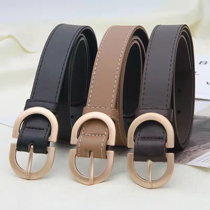 Elegant Leather Fashion Belt