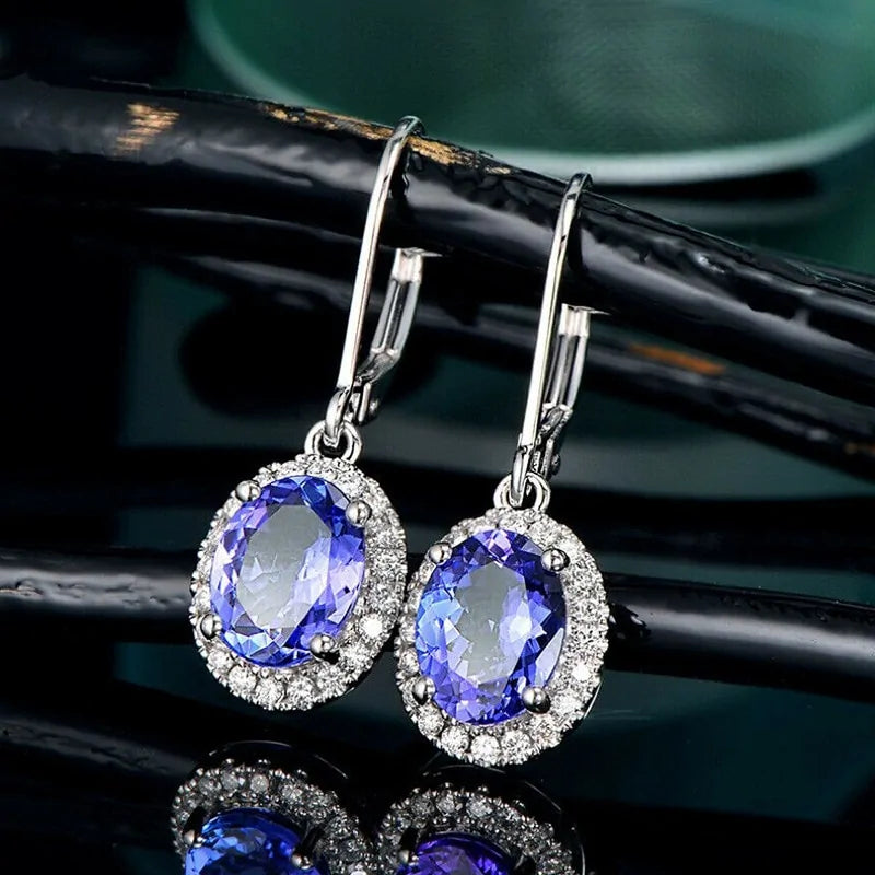 Blue Luxurious Earrings