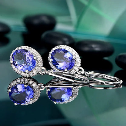 Blue Luxurious Earrings