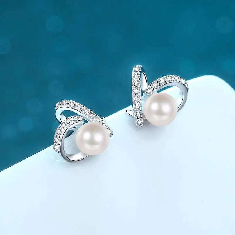 Freshwater Pearl Silver Earrings