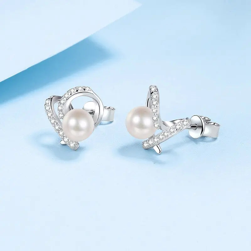 Freshwater Pearl Silver Earrings