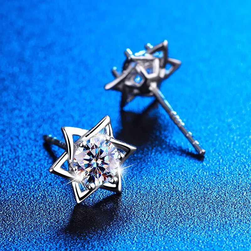 Zircon Star Earrings